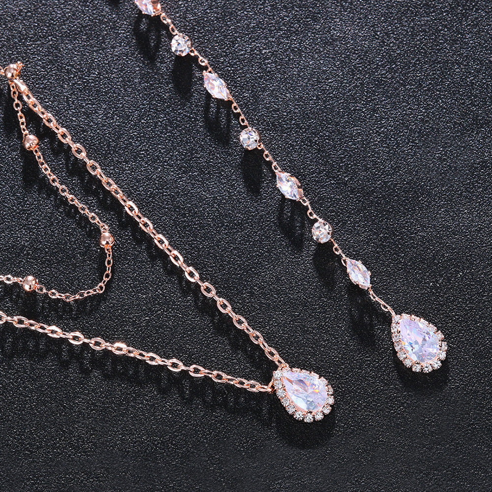 Zirconium Water Necklace Stone