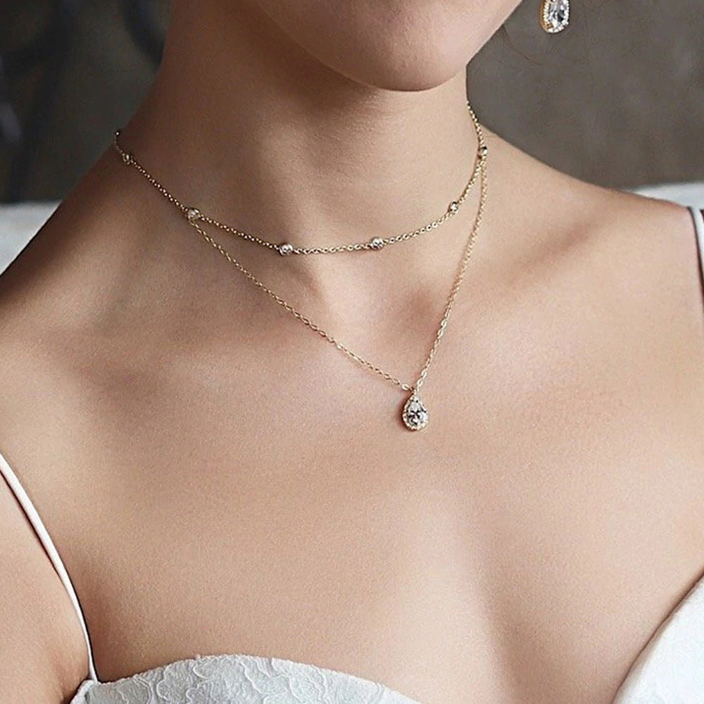Zirconium Water Necklace Stone
