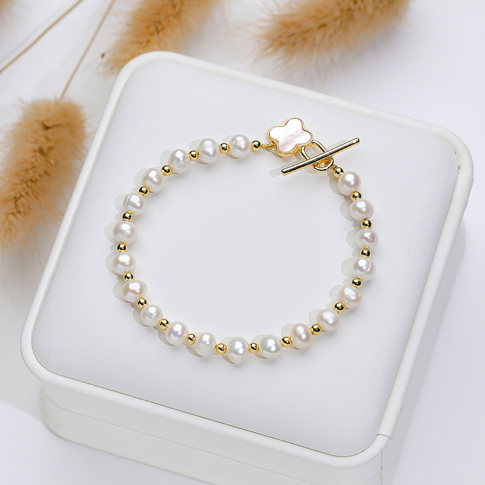 Pearl Bracelet Fritillary Butterfly Ornament