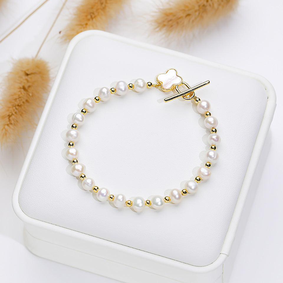 Pearl Bracelet Fritillary Butterfly Ornament