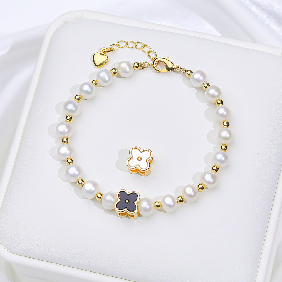 Pearl Bracelet Fritillary Butterfly Ornament