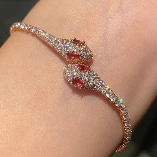 Red Spirit Snake Super Zircon Bracelet