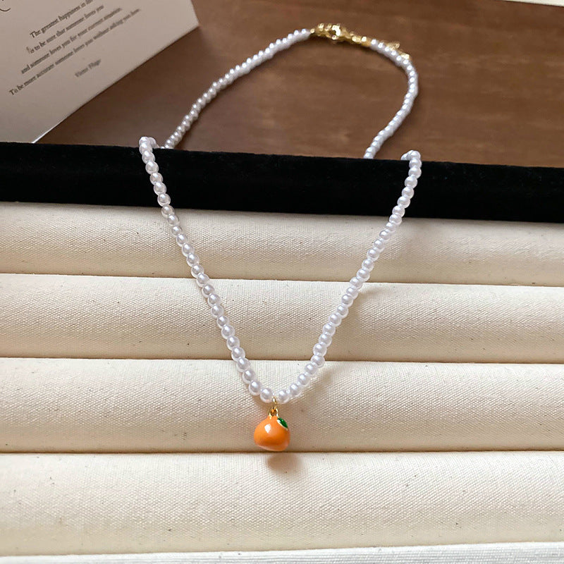 Irregular Long Pearl Necklace Niche