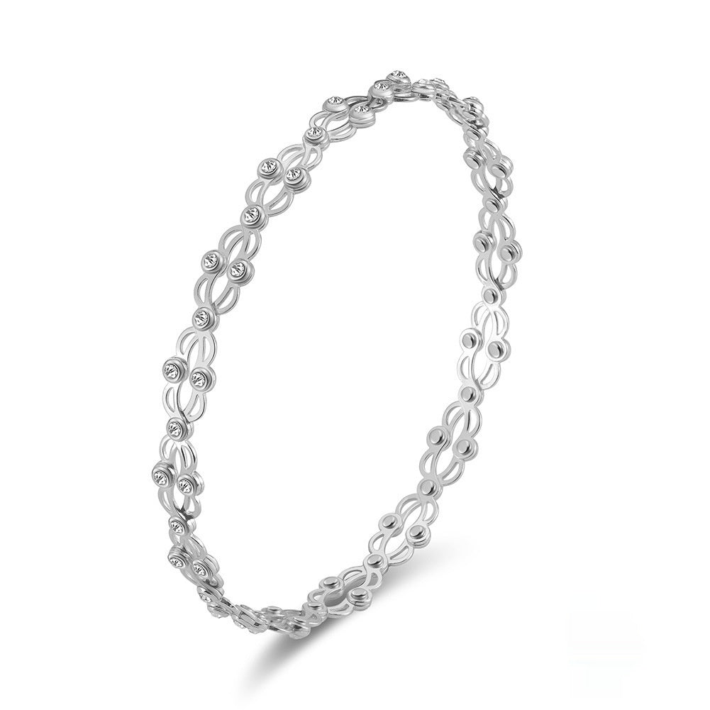 New Scale Jewelry Electroplated Zirconia Bracelet