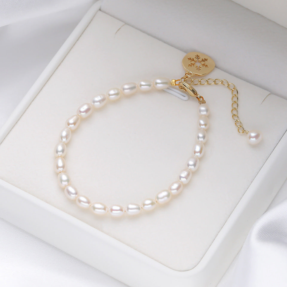 Pearl Bracelet Fritillary Butterfly  Ornament